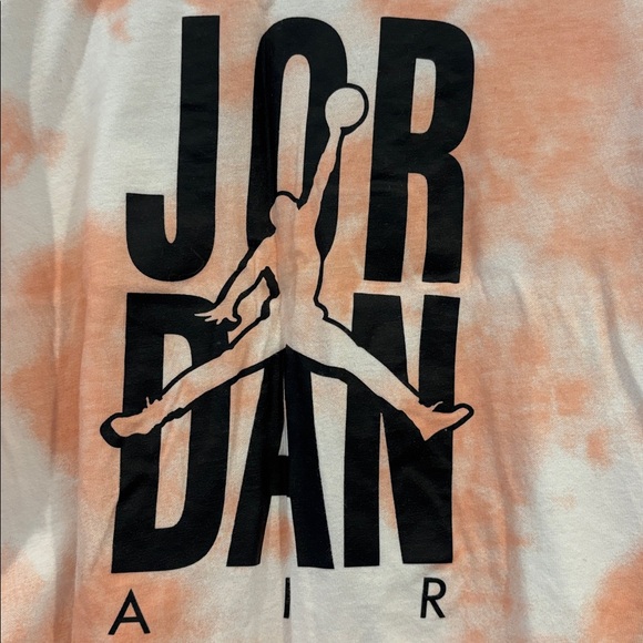 Jordan Air Orange-White Crop Tee - Picture 2 of 4